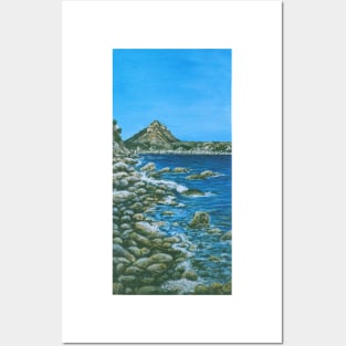 MONTGO AND JAVEA, SPAIN, VIEWED FROM THE SEA Posters and Art